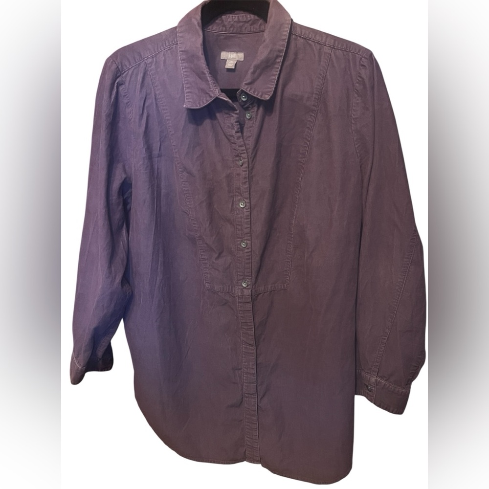 J. Jill Deep Purple Corduroy Shirt jacket XL